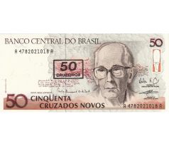 50 cruzados/50 cruizeros 1990 Brazília