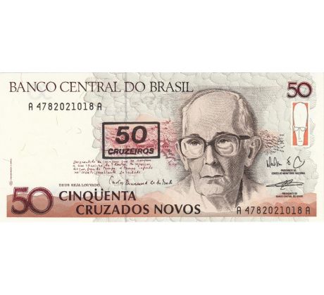50 cruzados/50 cruizeros 1990 Brazília