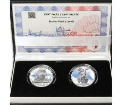 Súbor 1oz číslované investičné medaile 2012 Majster Pavol z Levoče