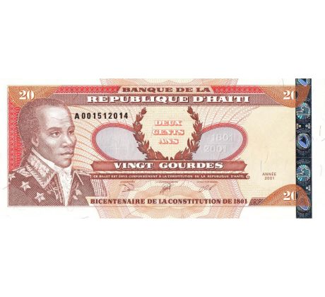 20 gourdes 2001 Haiti