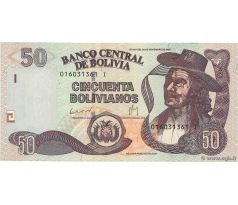 50 bolivianos 2001-16 Bolívia