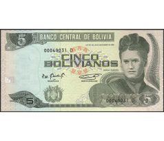 5 bolivianos1987-95 Bolívia