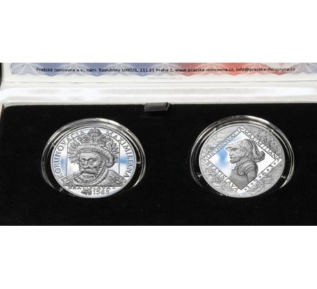 Číslovaná edícia 1oz investičná medaila Korunovácia Maximiliána II.