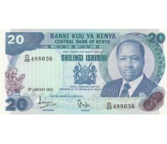 20 shilings 1981-87 Keňa
