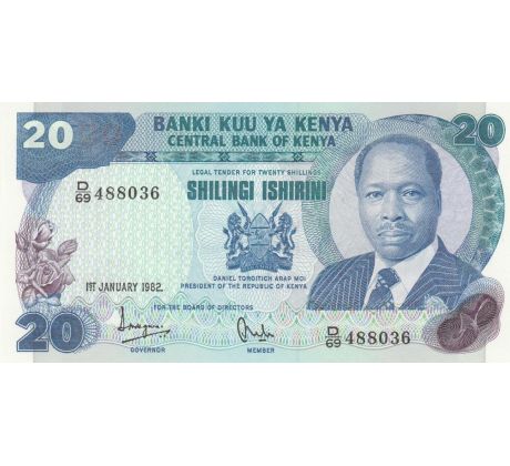20 shilings 1981-87 Keňa