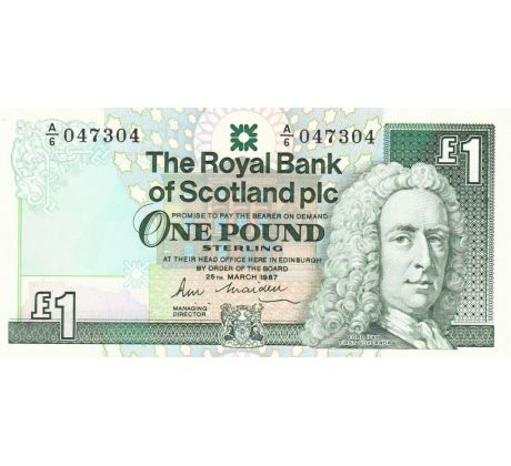 1 pound 1987 Škotsko Velká Británia
