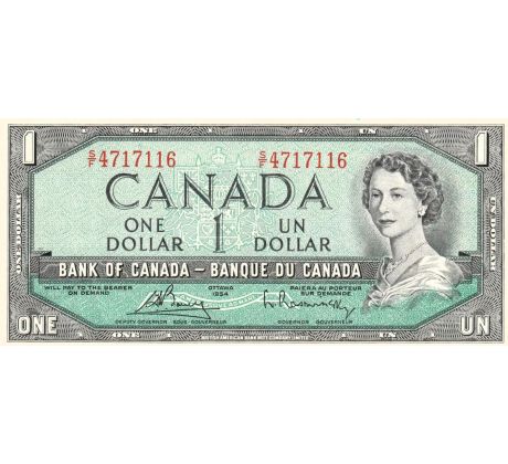 1 dollar 1954 Kanada