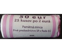 Banková rolka 2€ 2016 Prvé predsedníctvo SR