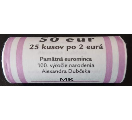 Banková rolka 2 € 2021 A. Dubček