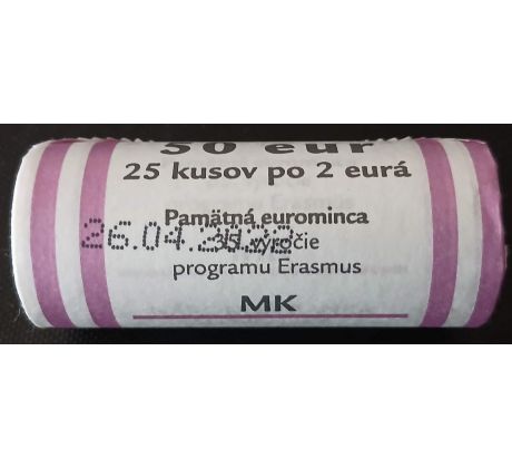 Banková rolka 2 € 2022 Erasmus program