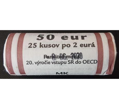 Banková rolka 2 € 2020 Vstup SR do OECD