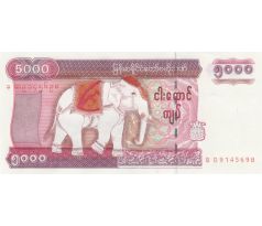 5 000 kyats 2009 Mjanmarsko/Burma