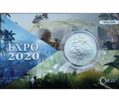 Číslovaná 1oz - 2 Dollars 2021 - Český lev (Expo 2020)