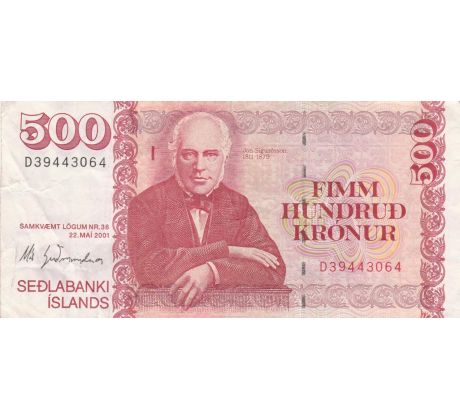 500 kronur 2001 Island