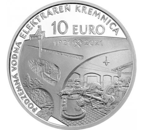 10 € 2021 Uvedenie do prevádzky podzemnej vodnej elektrárne v Kremnici BK