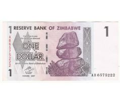 1 dollar 2007 Zimbabwe /02/
