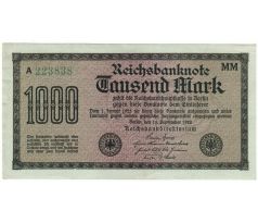 1 000 reichsbankovka 1922 Nemecko