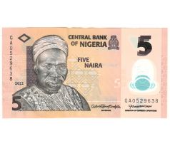 5 naira 2009-24 Nigéria polymerová bankovka /03/