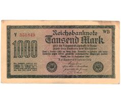 1 000 reichsbankovka 1922 Nemecko /03/