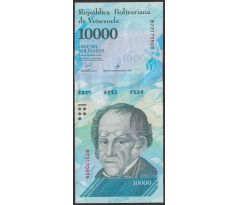 10 000 bolivares 2016-17 Venezuela
