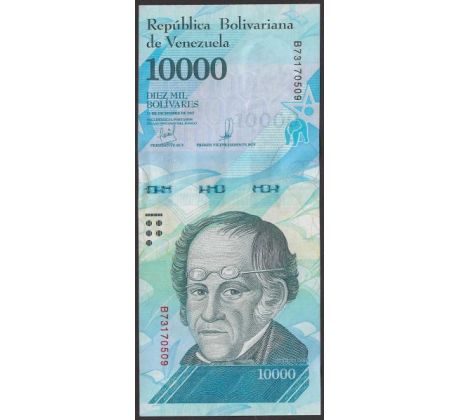 10 000 bolivares 2016-17 Venezuela