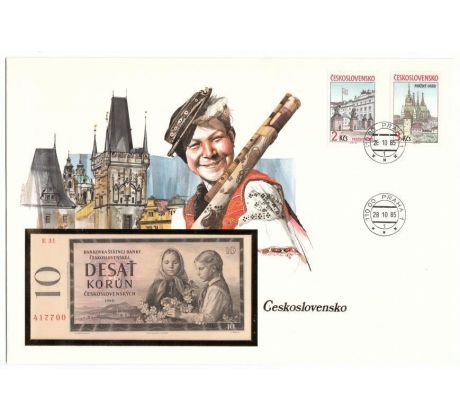 10 kčs 1960 E31 v obálke