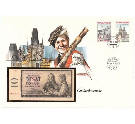 10 kčs 1960 E35 v obálke