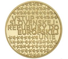 Medaila mosadzná  Vstup Slovenska do Európskej únie - 20. výročie