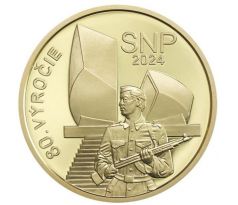 Medaila mosadzná SNP - 80. výročie