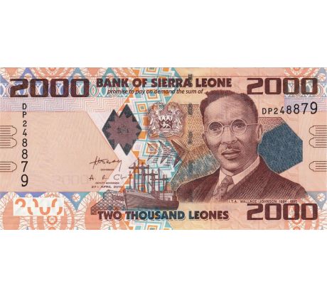 2 000 leones 2010-21 Sierra Leone
