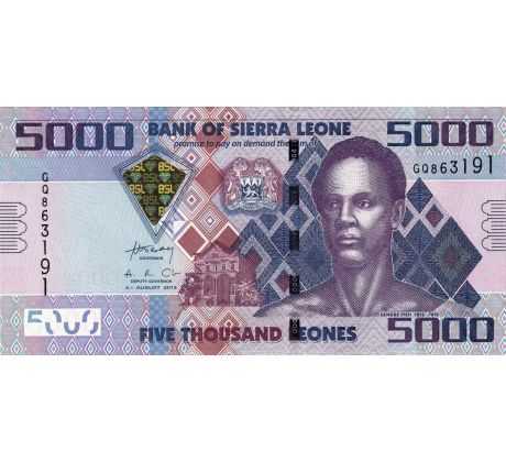 5 000 leones 2010-21 Sierra Leone