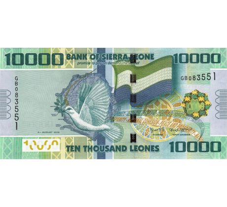 10 000 leones 2010-21 Sierra Leone