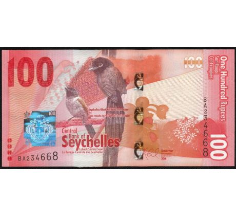 100 rupees 2016 Seychely