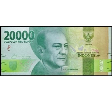 20 000 rupiah 2016-24 Indonézia