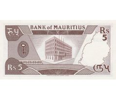 5 rupees 1985 Maurícius