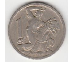 1 Kč 1929 Žena so snopom
