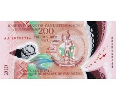 200 vatu 2014-20 Vanuatu polymerová bankovka