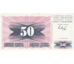 50 dinar 1992 Bosna a Hercegovina