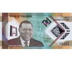 60 dollars 2025 Namíbia pamätná polymer bankovka