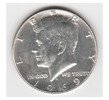 1/2 dollar 1969 USA
