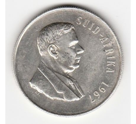 1 rand 1967 Južná Afrika "Suid africa 1967"