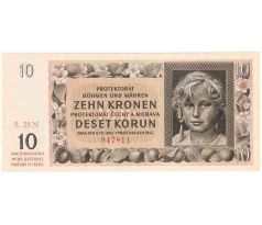 10 koruna 1942 28N neperforovaná /02/