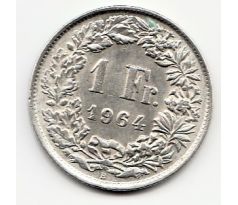 1 frank 1964 Švajčiarsko