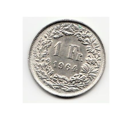 1 frank 1964 Švajčiarsko