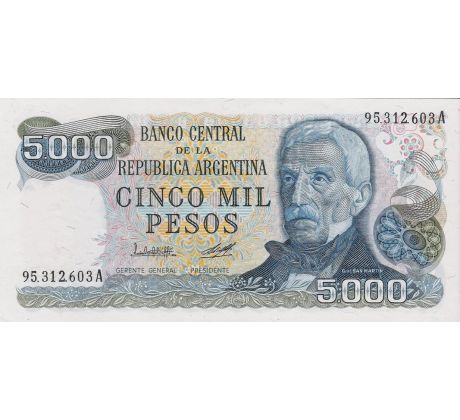 5 000 pesos 1977-83 Argentína