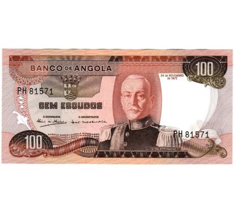 100 escudos 1972 Angola