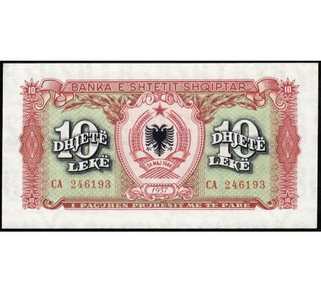 10 leke 1957 Albánsko /02/