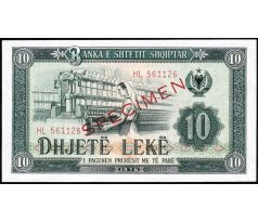 10 leke 1976 Albánsko specimen