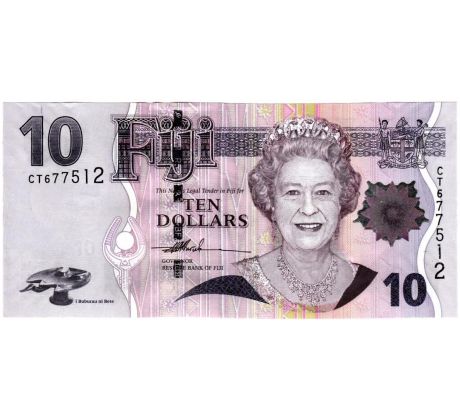 10 dolárov 2007-11 Fidži