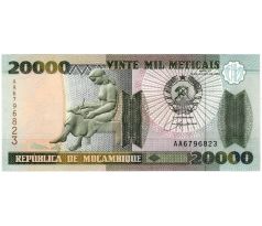 20 000 meticais 1999 Mozambik